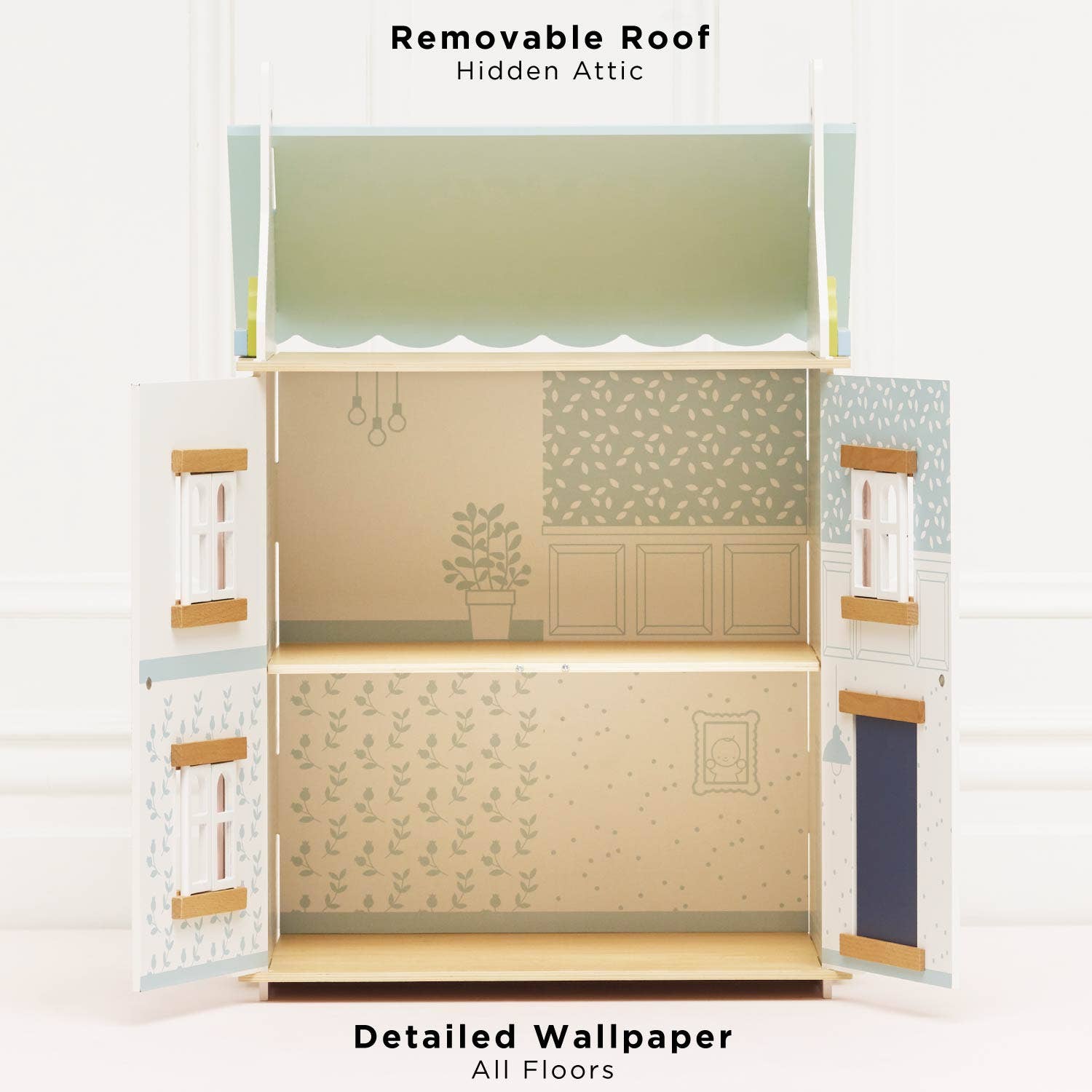 Bluebelle Wooden Dolls House - Rose and Friends
