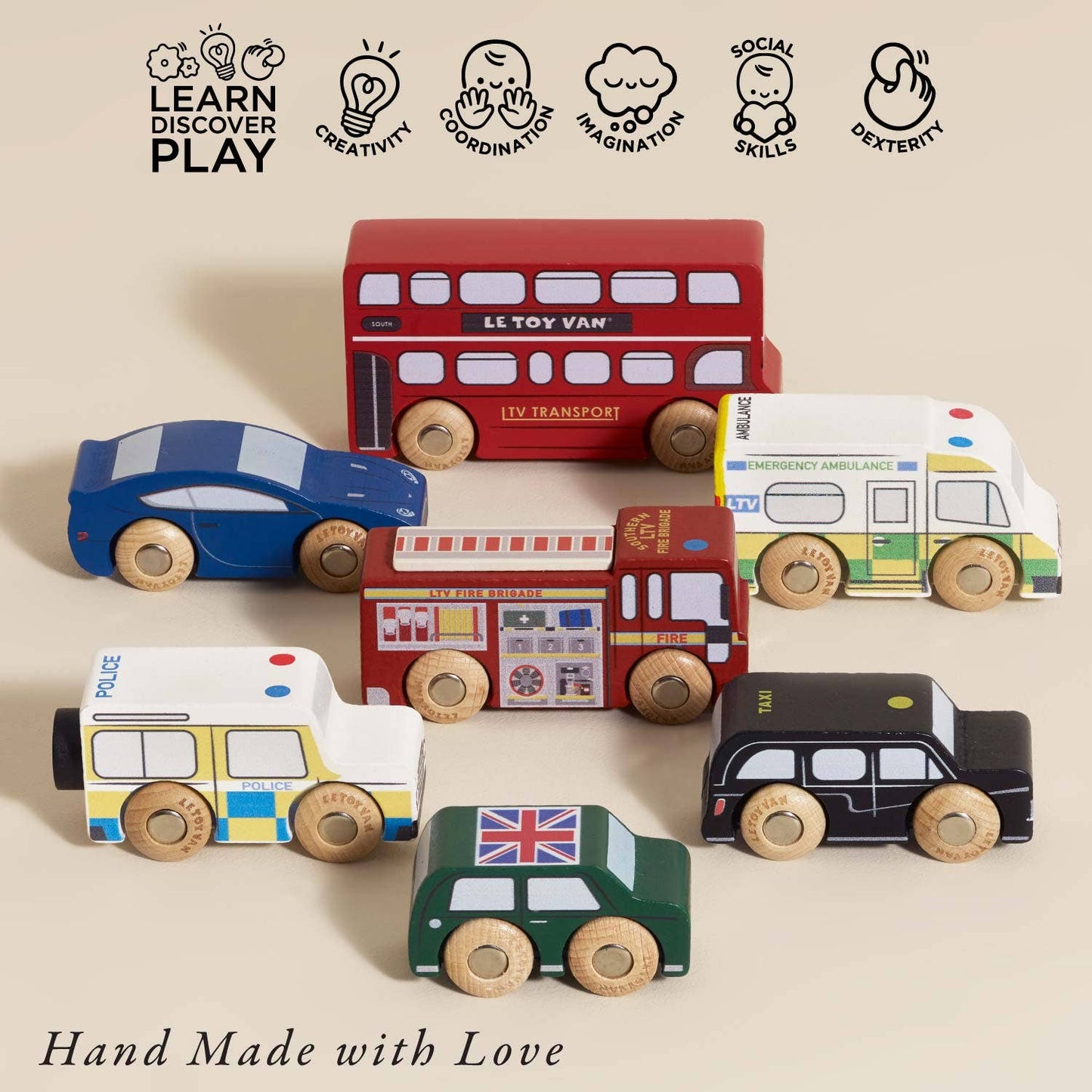 London Toy Car Set - Rose and Friends