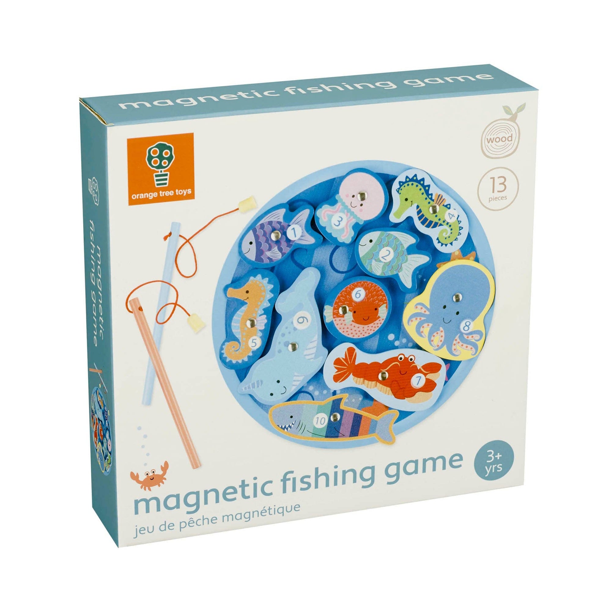 Magnetic Wooden Fishing Game - Rose and Friends