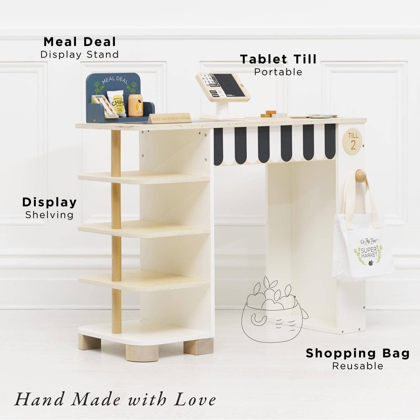 Supermarket Till Checkout & Accessories - Rose and Friends