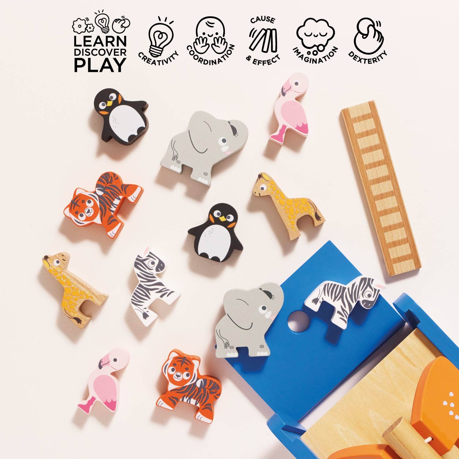 Noah's Ark & Animals Shape Sorter - Rose and Friends
