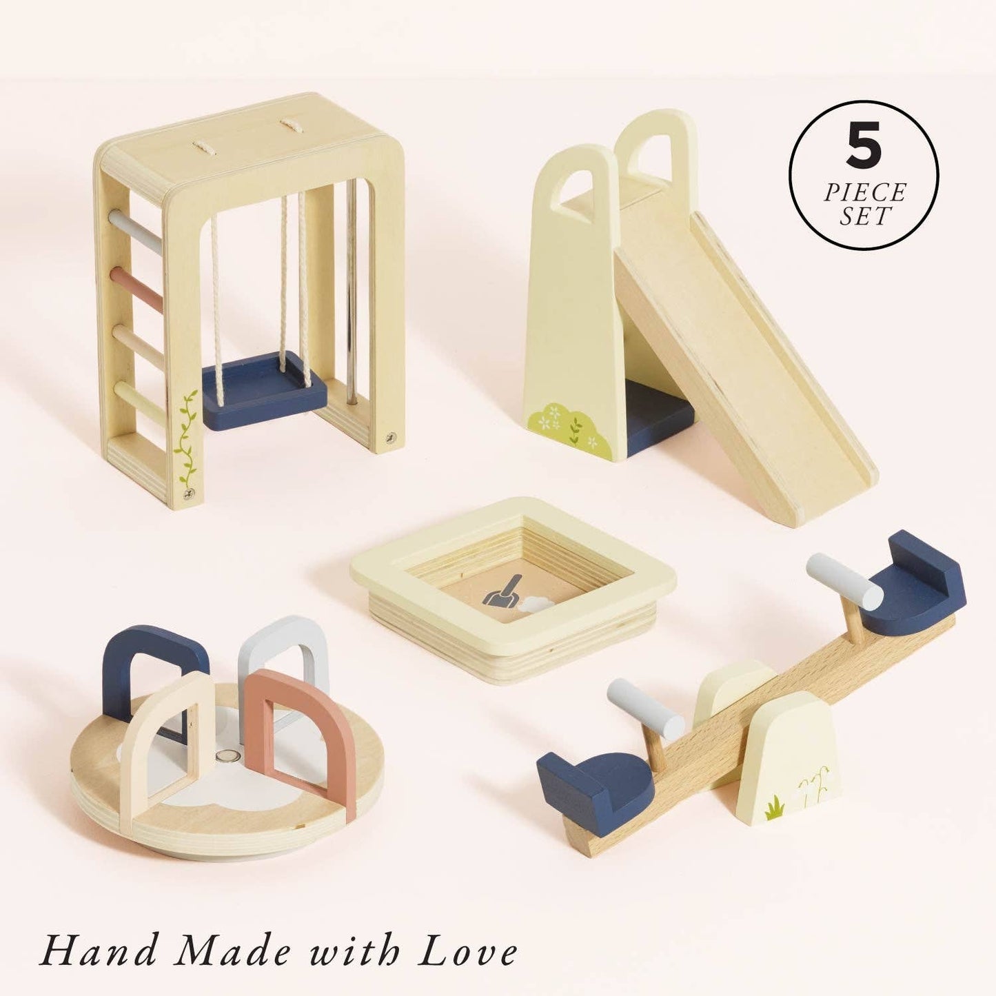 Dolls House Outdoor Play Furniture - Rose and Friends