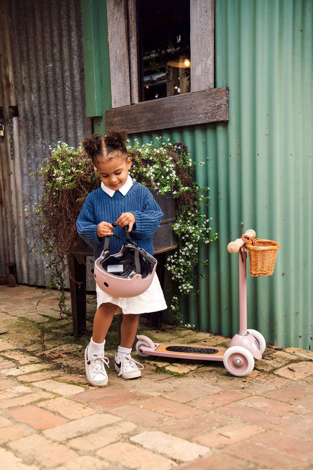 BANWOOD 3-WHEEL SCOOTER VINTAGE - DUSTY PINK - Rose and Friends