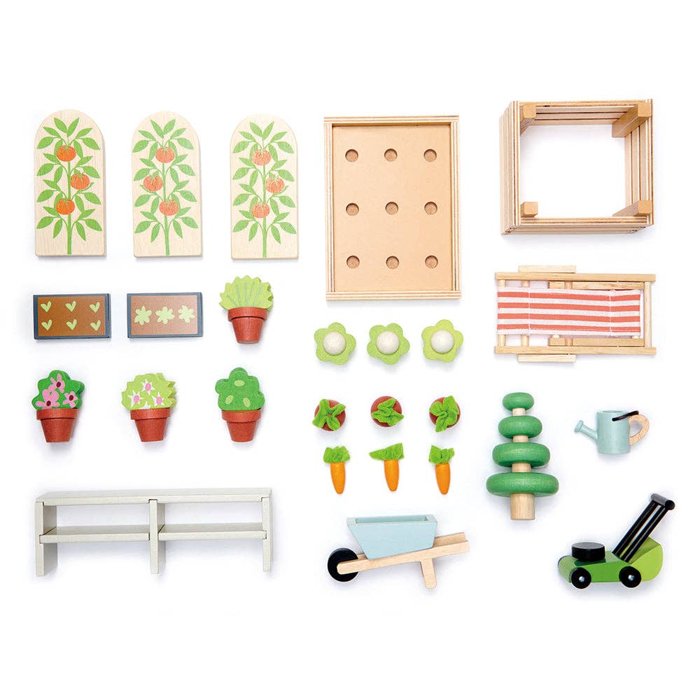 Greenhouse and Garden Set - Rose and Friends