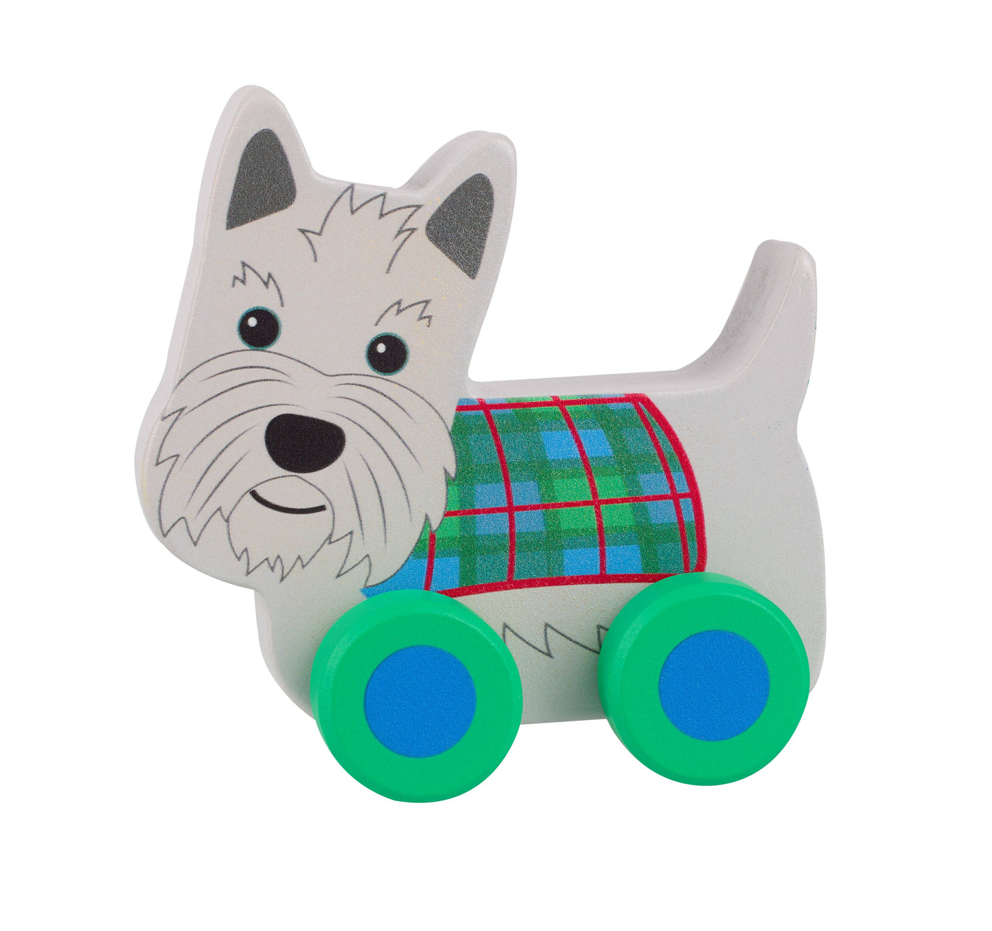 Scottie Dog First Wooden Push Toy - Rose and Friends