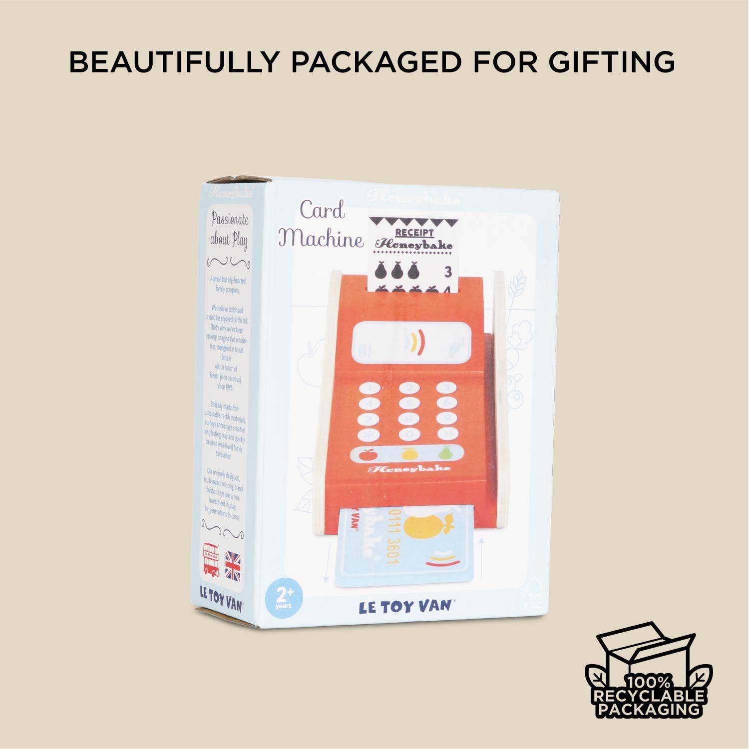 Wooden Shop Card Machine - Rose and Friends