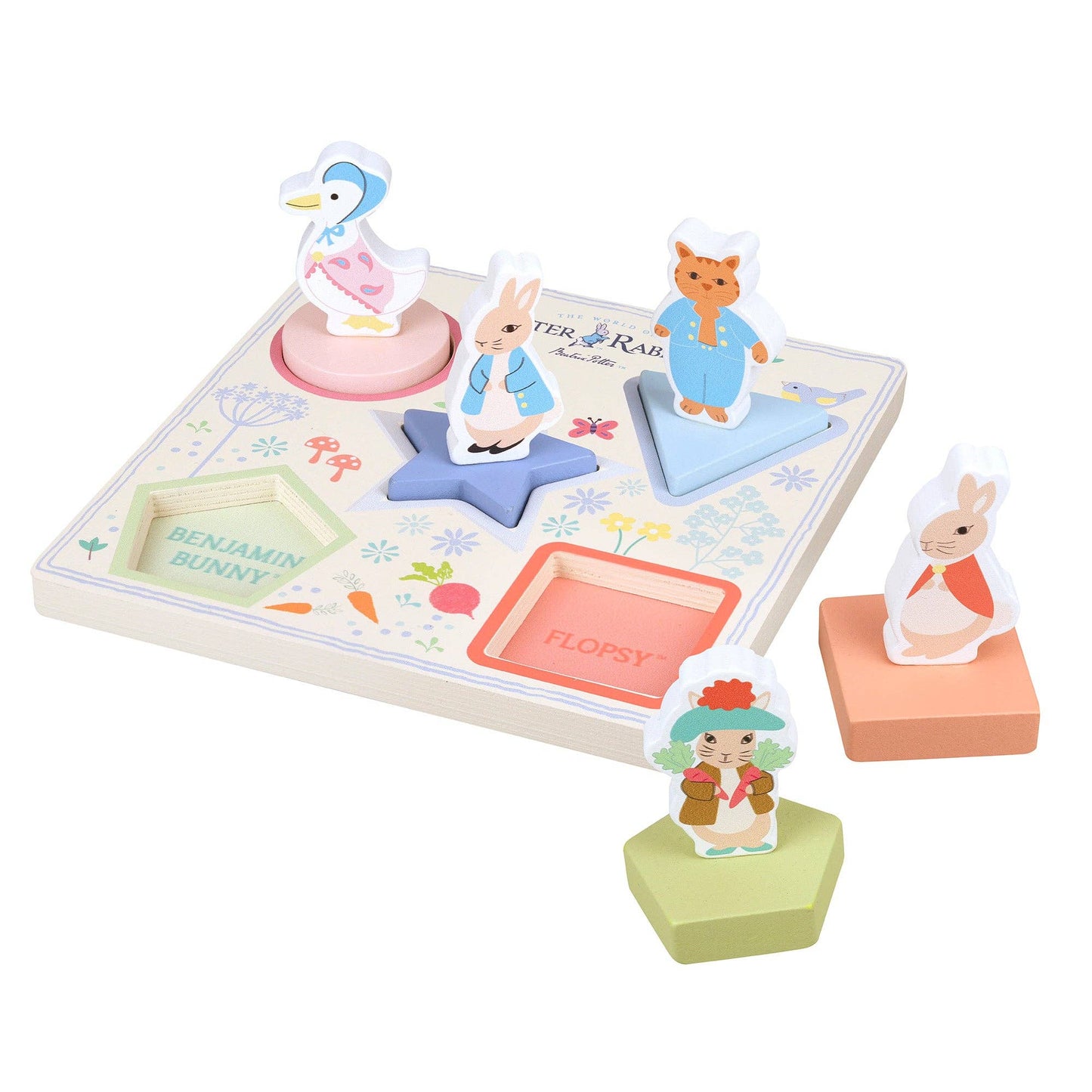 NEW Peter Rabbit™ 3D Shape Puzzle - Rose and Friends