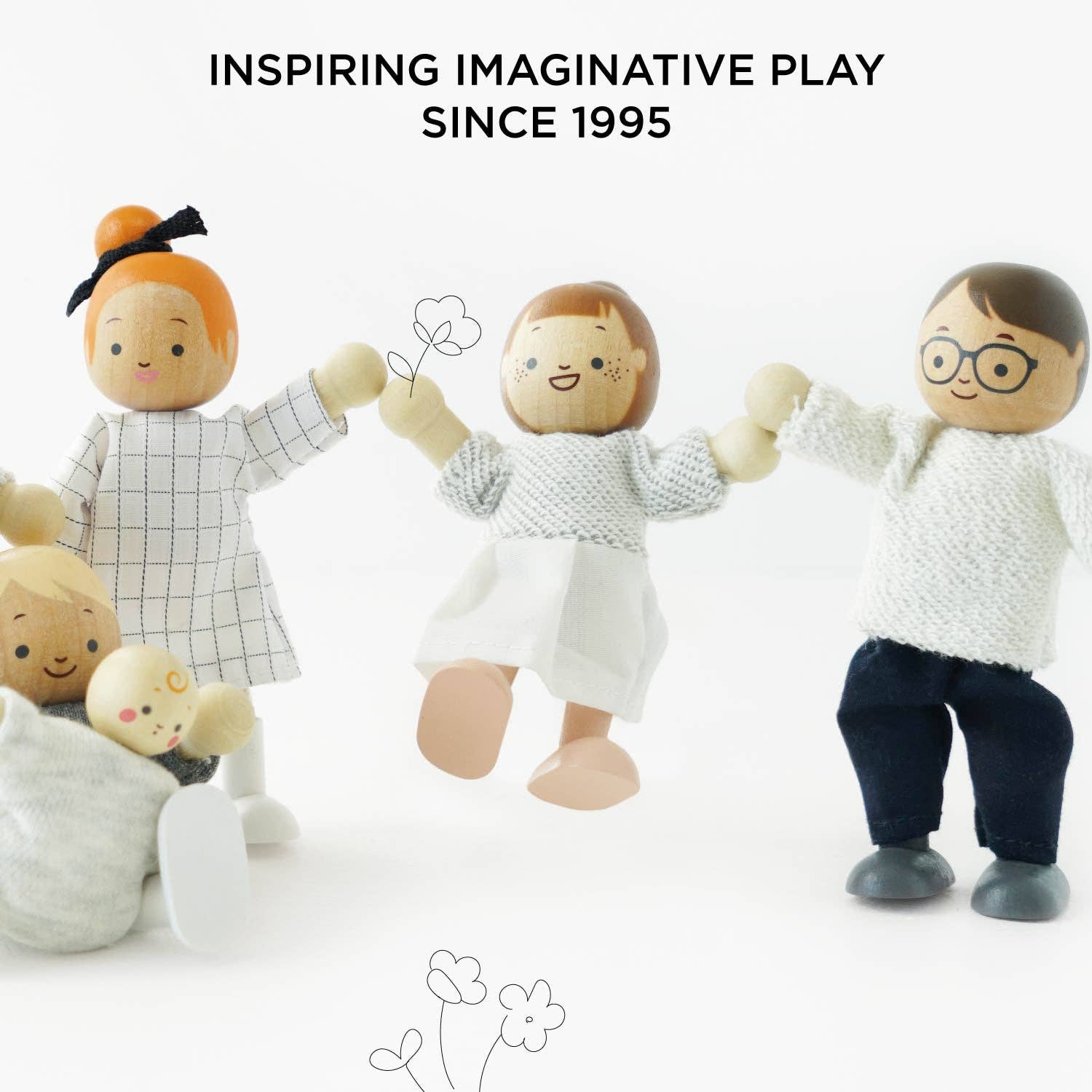 Dolls House Family - Rose and Friends