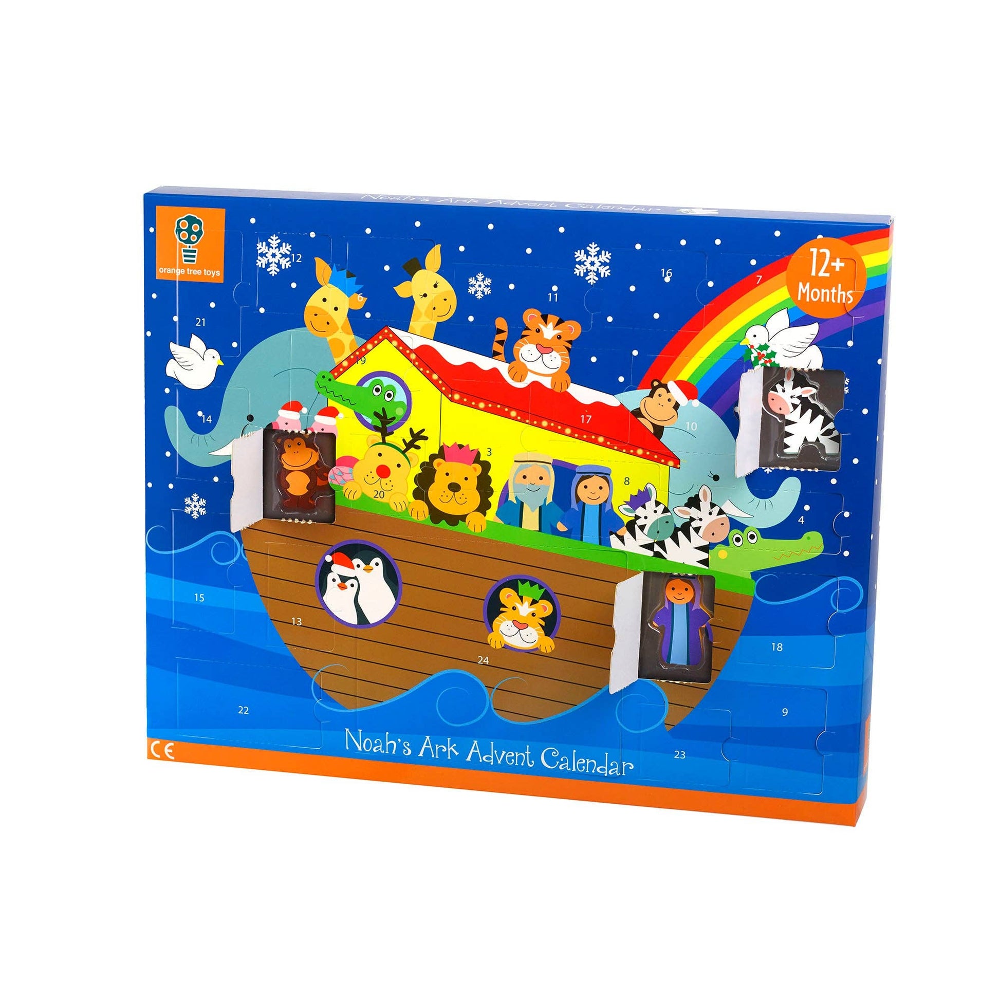 Wooden Advent Calendar - Noahs Ark - Rose and Friends