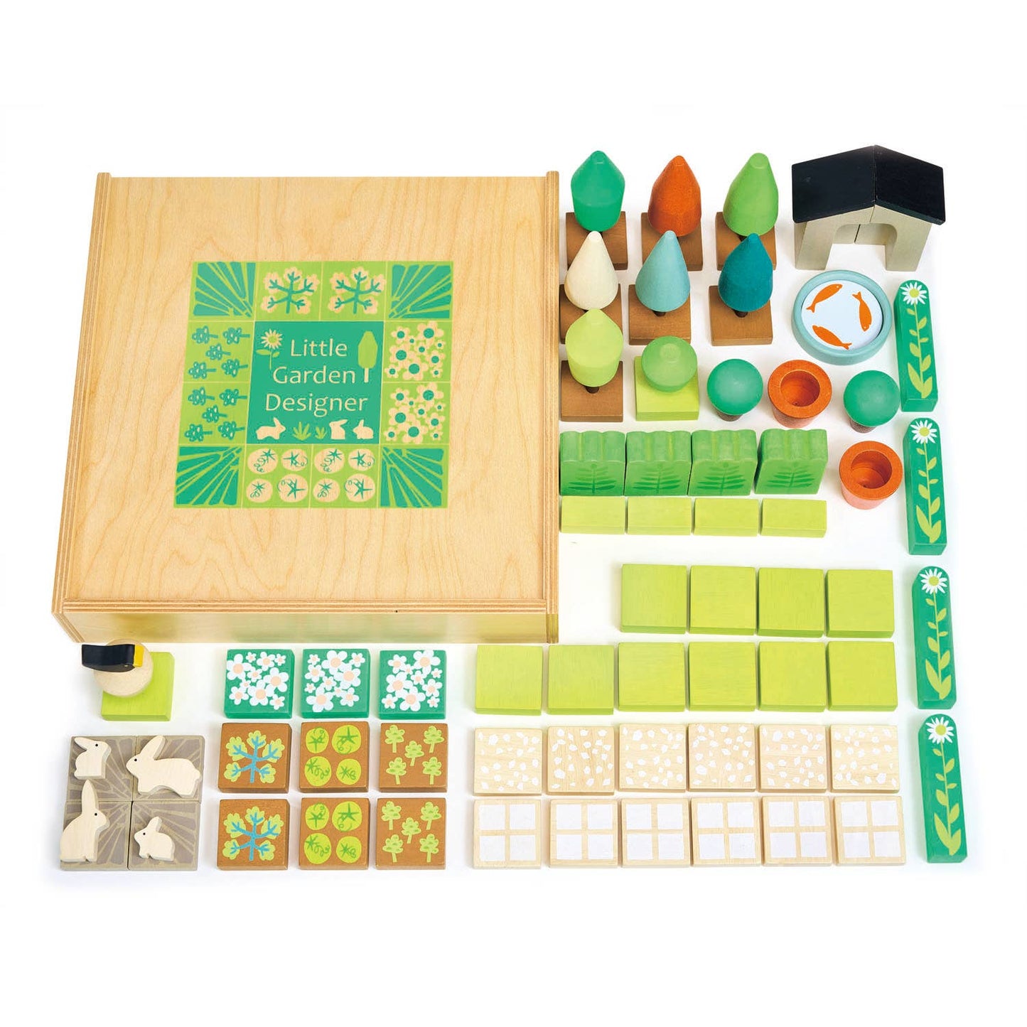 Little Garden Designer - Kids wooden Toy Block Set