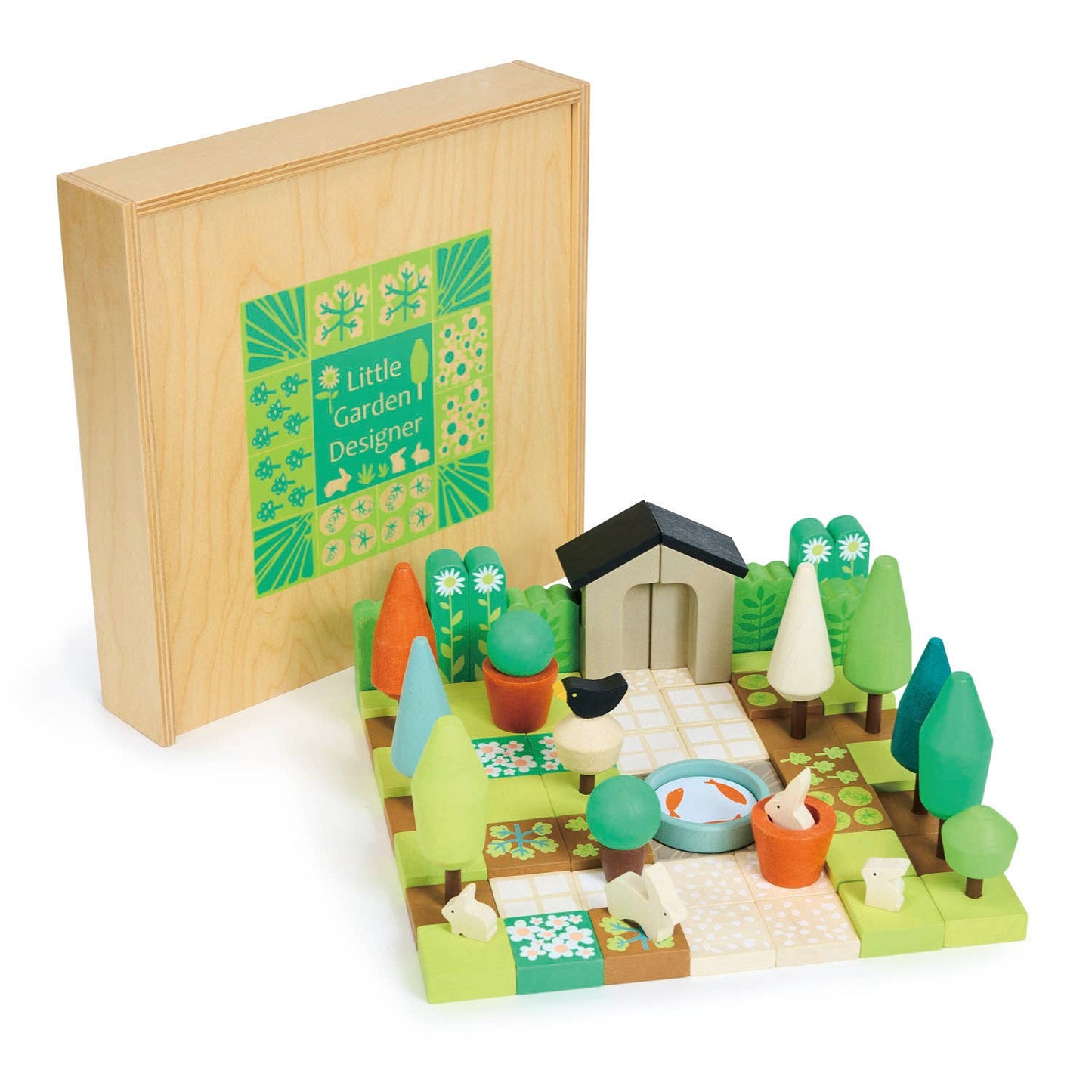 Little Garden Designer - Kids wooden Toy Block Set
