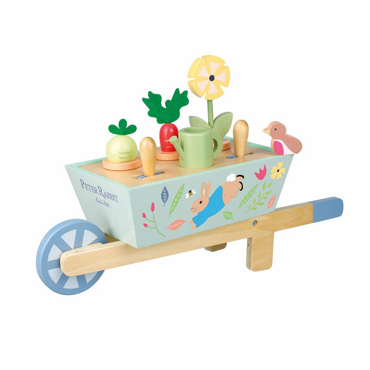 Peter Rabbit™ Wooden Wheelbarrow - Rose and Friends