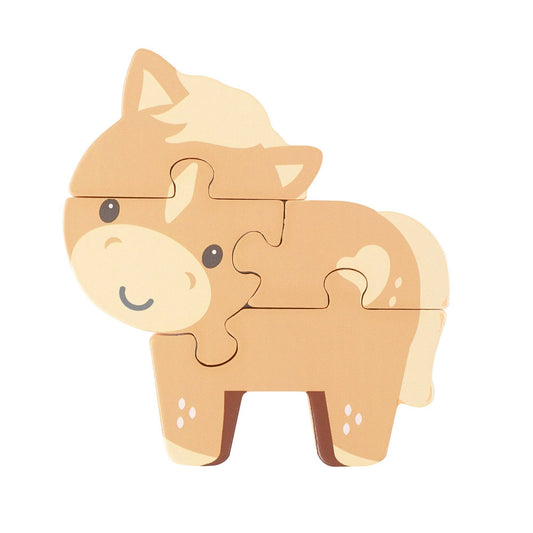 Pony Wooden Puzzle - Rose and Friends