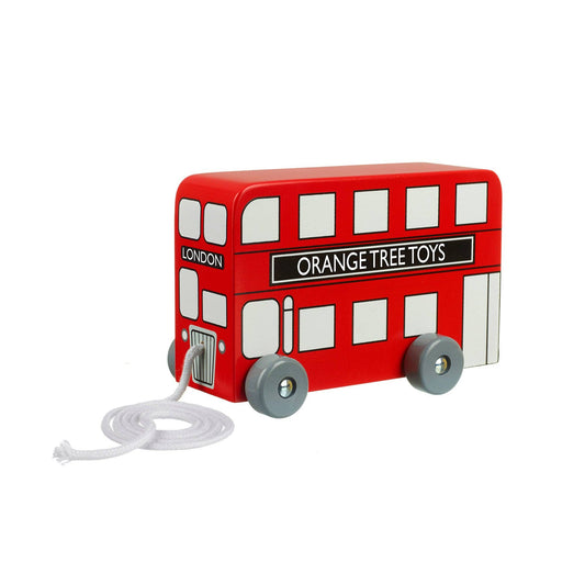 London Bus Wooden Pull Along - Rose and Friends