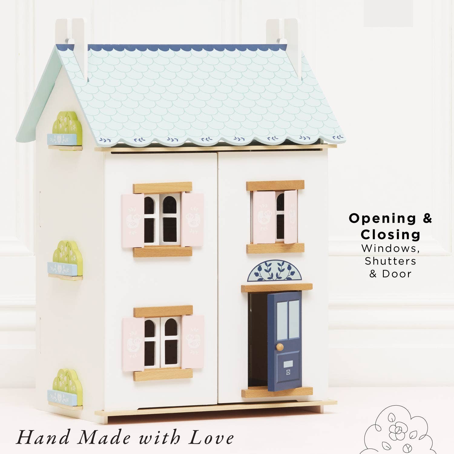 Bluebelle Wooden Dolls House - Rose and Friends
