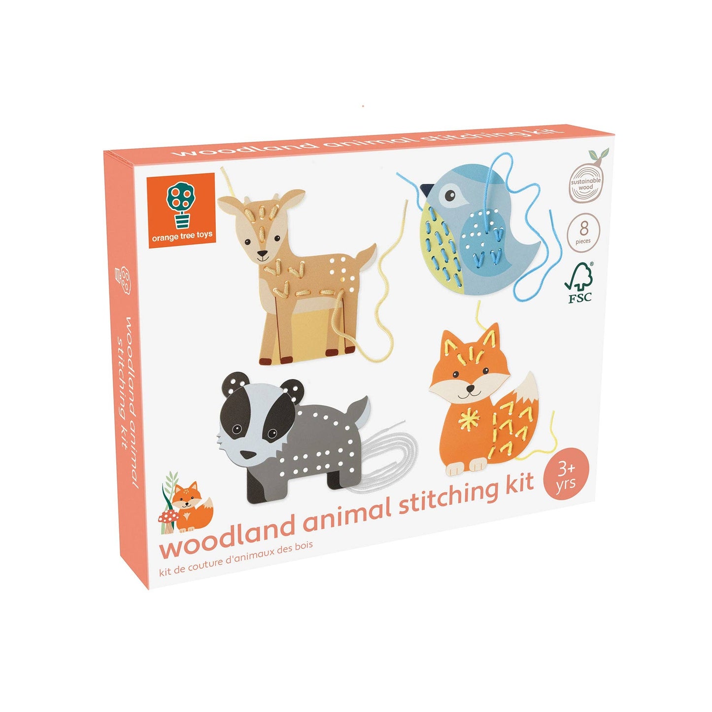 NEW Woodland Animal Stitching Kit - Rose and Friends