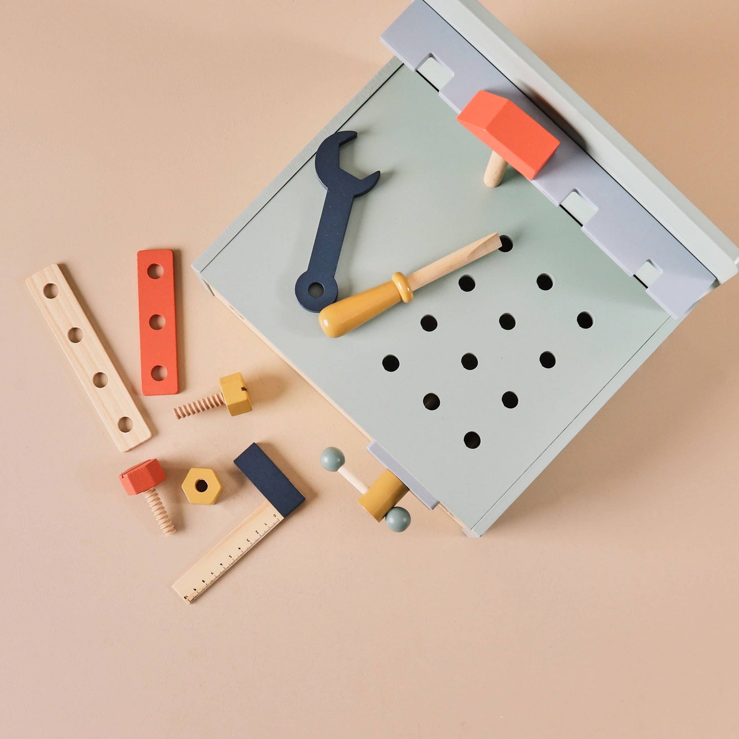 Just Bee Kids Wooden Tool Bench FSC® - Rose and Friends