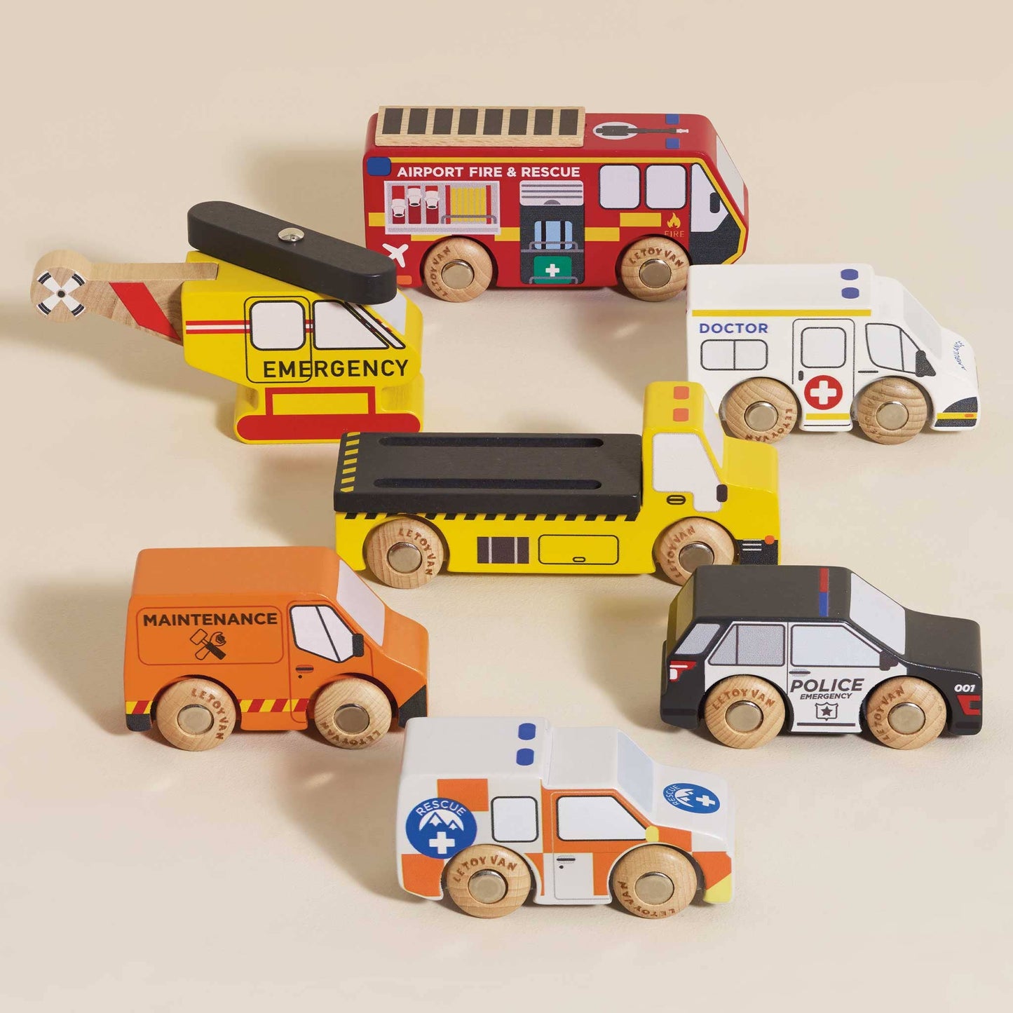 Emergency Helicopter & Rescue Cars - Rose and Friends