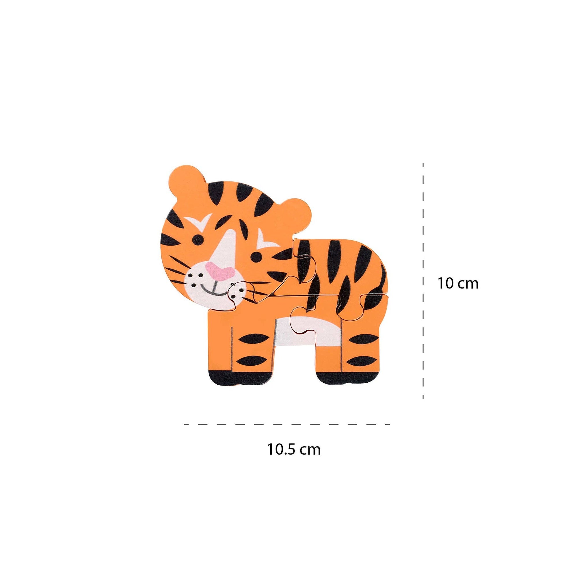 Tiger Wooden Puzzle - Rose and Friends