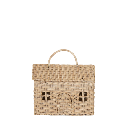 RATTAN CASA CLUTCH - STRAW - KIDS