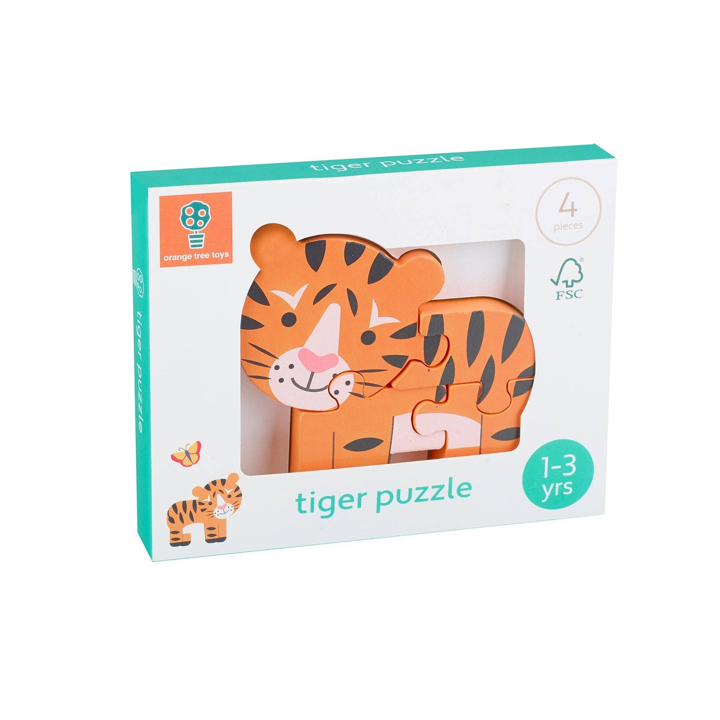 Tiger Wooden Puzzle - Rose and Friends