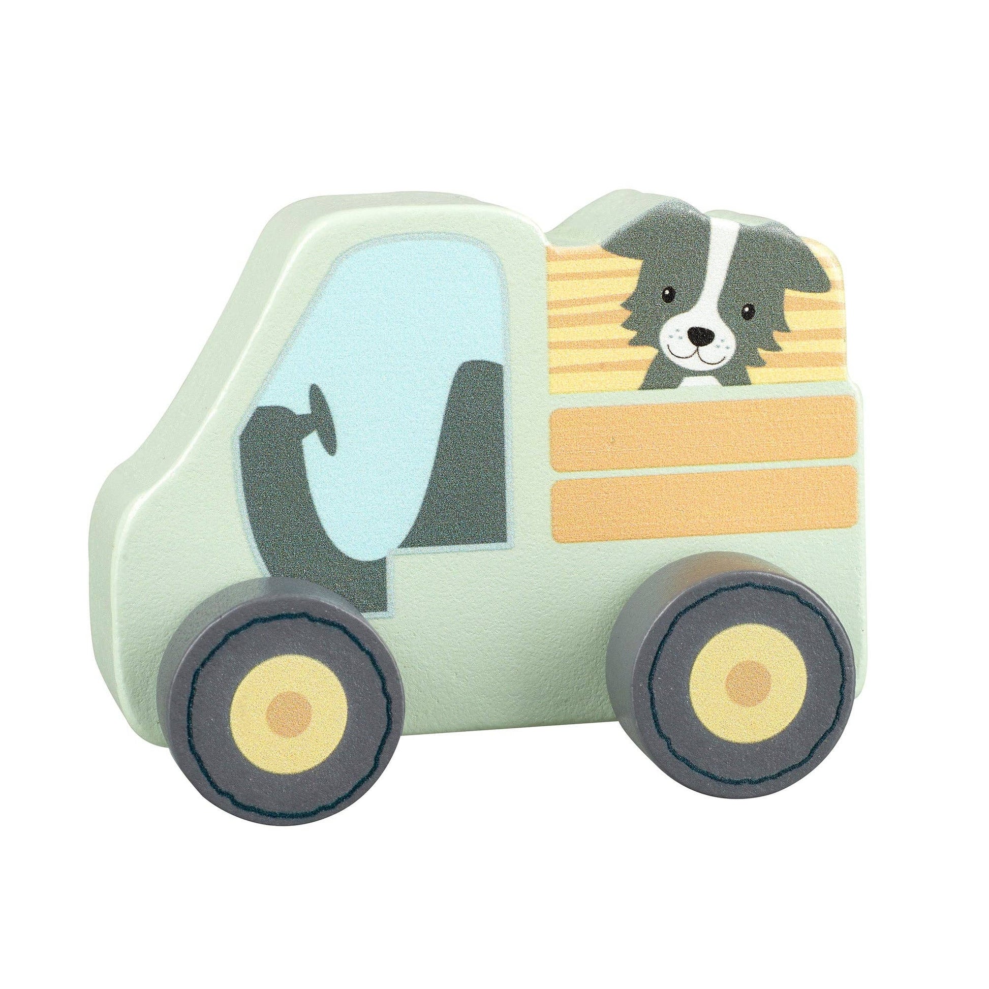 Farm Truck First Wooden Push Toy - Rose and Friends