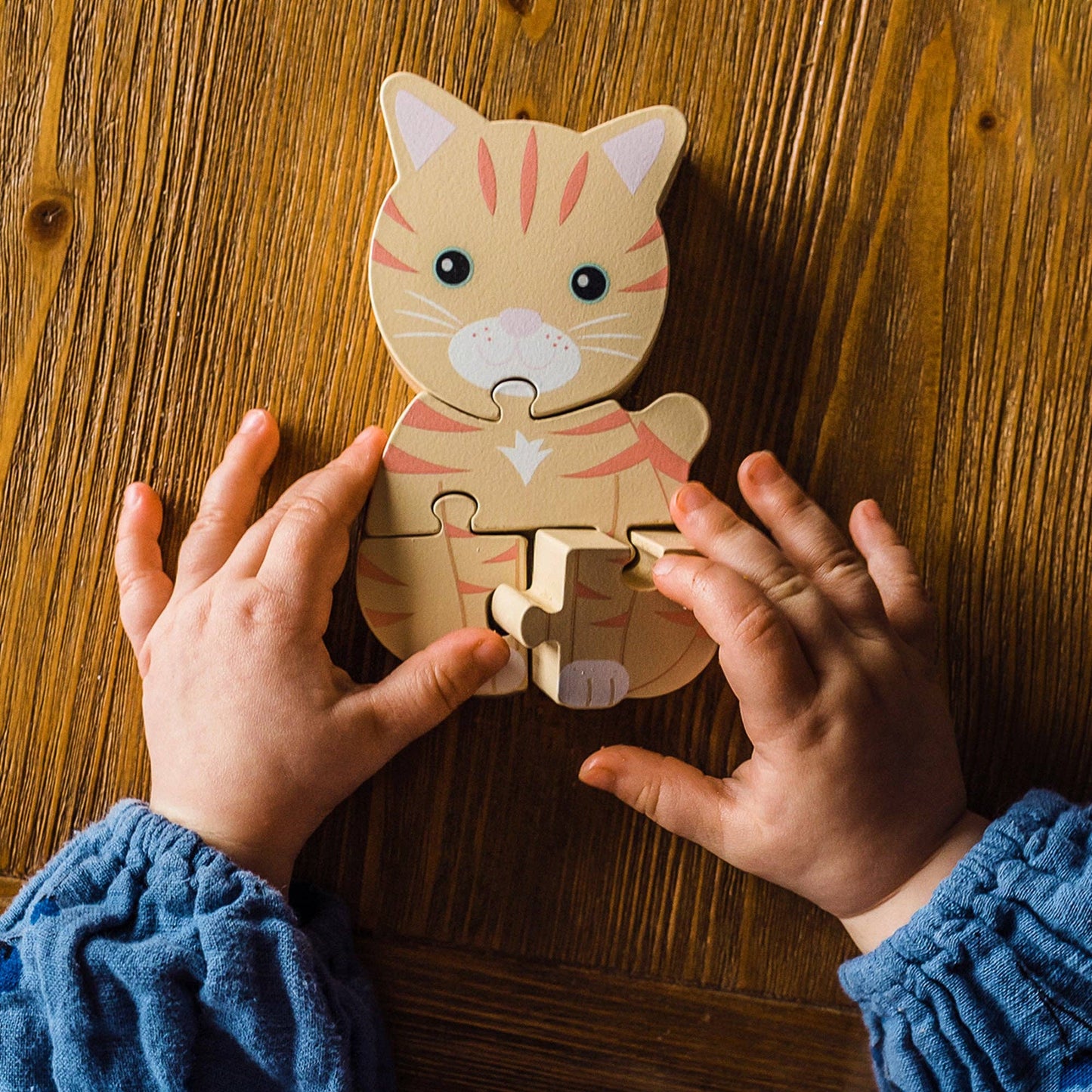 Cat Wooden Puzzle - Rose and Friends