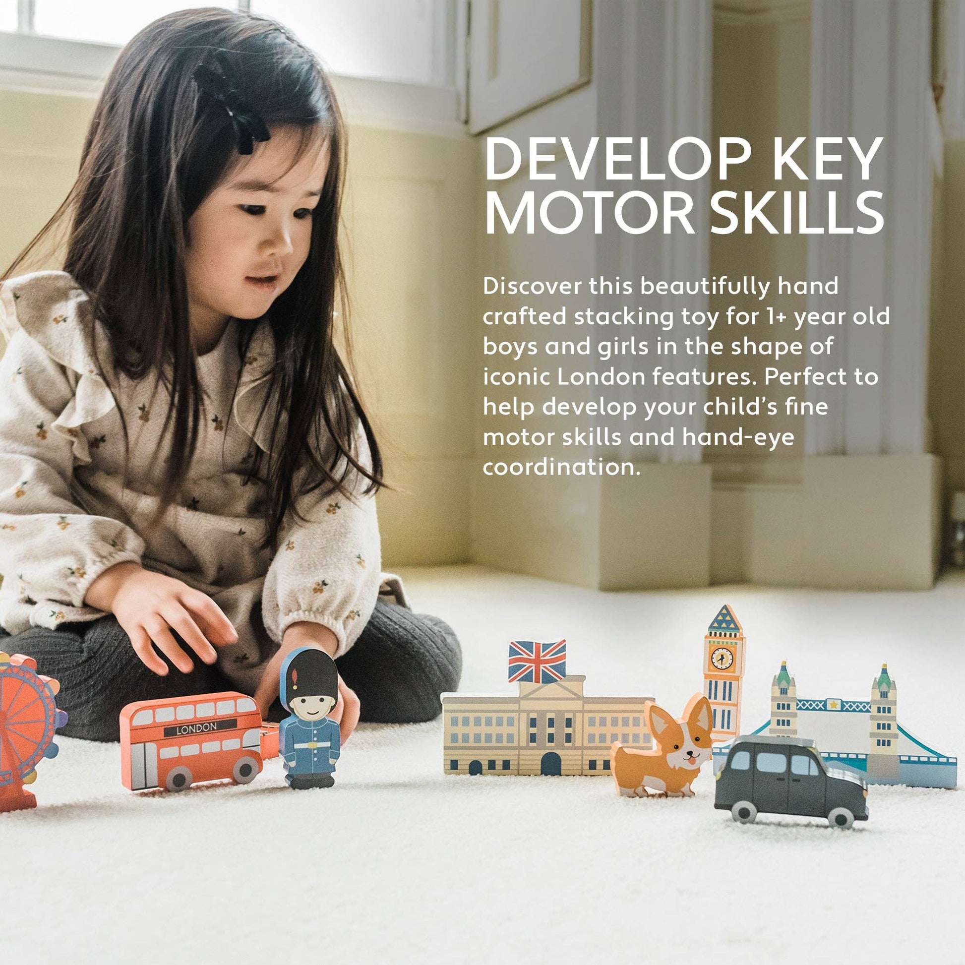 London Wooden Stacking Game - Rose and Friends