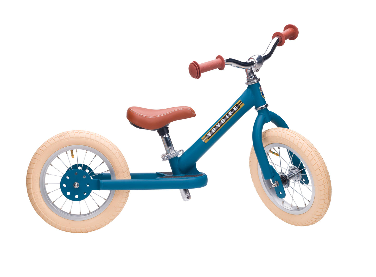 Trybike - Matte 2 In 1 Balance Bike / Trike - Vintage Blue - Rose and Friends